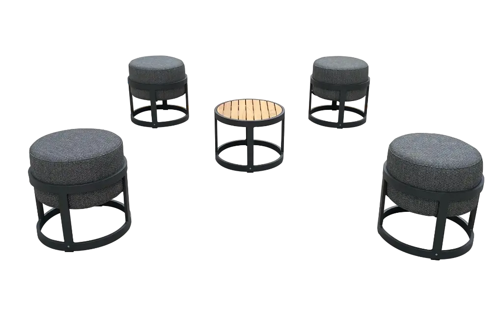 black frame black cushions 5 pcs.webp