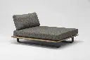 STAY NATURAL LOUNGER charcoal -dark grey/green rope