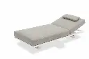 STAY FLEX Single sunlounger Ash grey/white (frame)