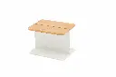 STAY FLEX Teak side table white