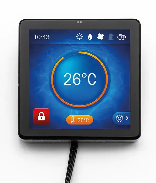 Display voor warmtepomp Polytropic
