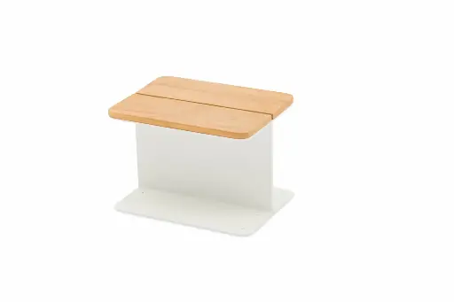 STAY FLEX Teak side table white